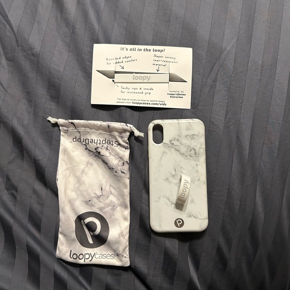 Loopy Case Accessories - Loopy Case White Marble Phone Case